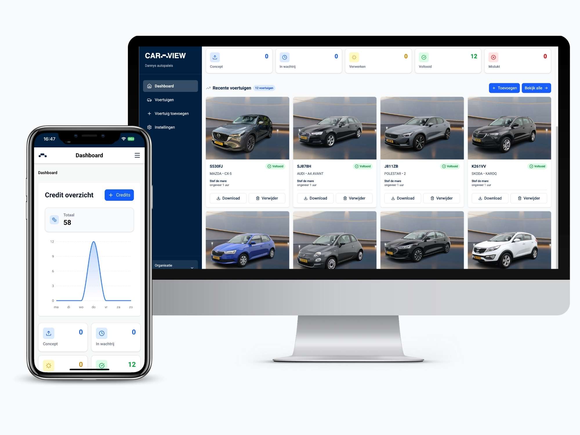 Car-View app interface